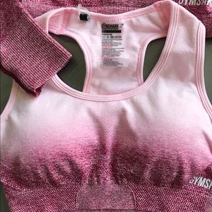 Gymshark Ombre Seamless Sportsbra Chalk Pink/Beet